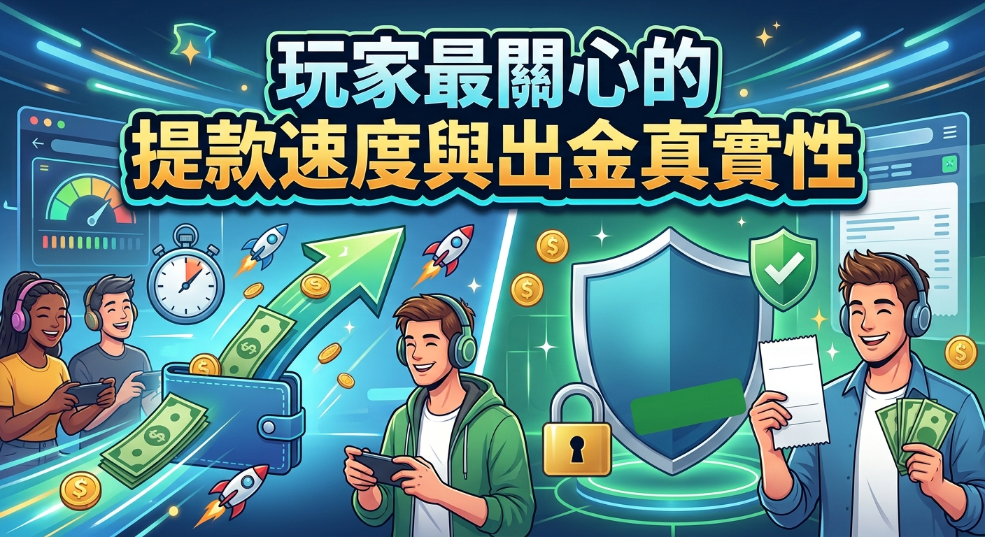 玩家最關心的提款速度與出金真實性
